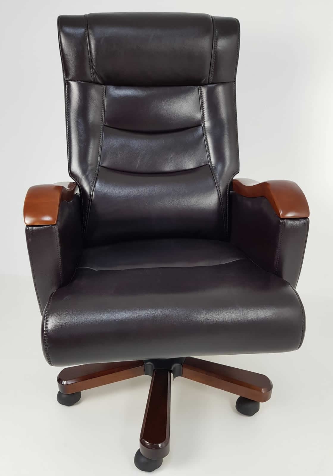 Luxury Brown Leather Executive Office Chair CHA-1832ABR